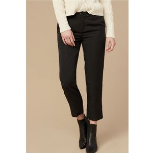 AMOUR VERT AMADI Black Cropped Cigarette Pants